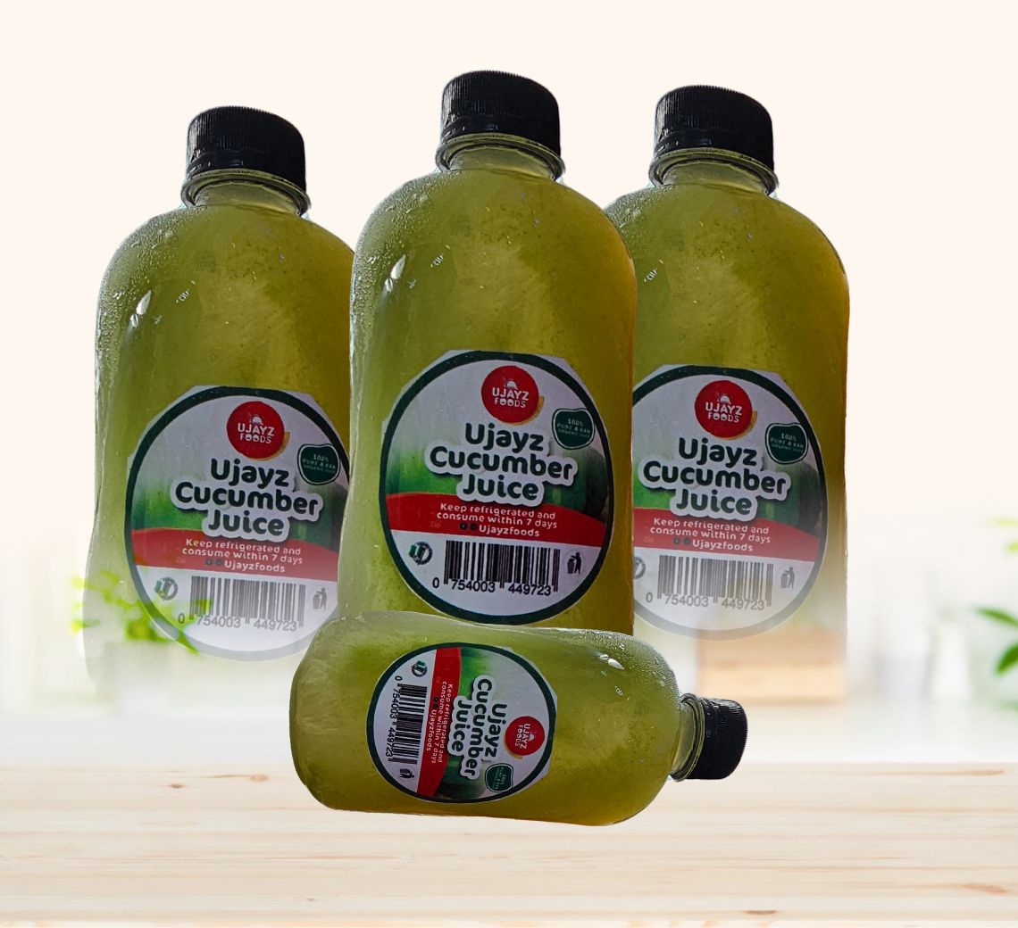 500ml bottle of fresh cucumber juice from Ujayzfood in Asaba