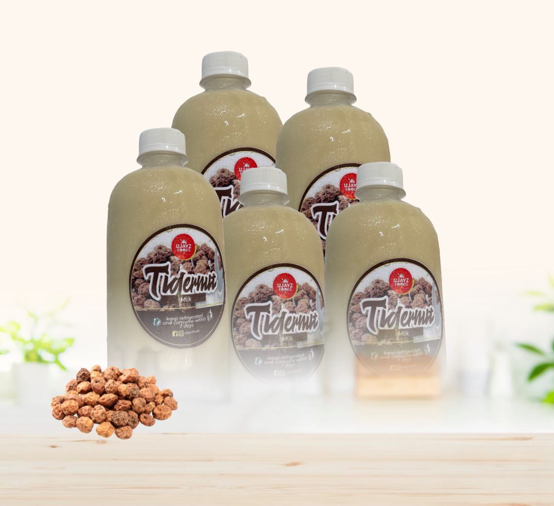 Creamy tigernut juice from Ujayzfood, freshly made in Asaba
